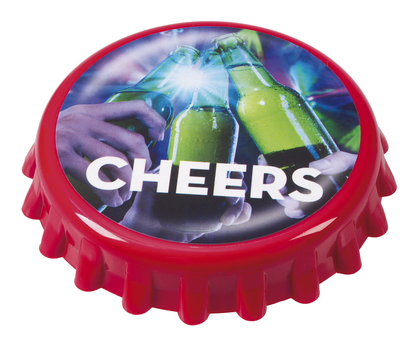 Cheers!  - Flaskeåpner med magnet
