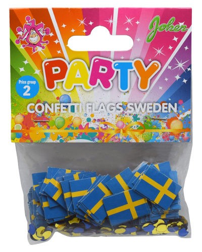 Sverige flagg konfetti - 2