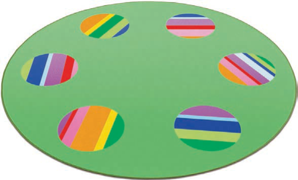 Teppe for barn, Fargepalett Circelino, (180 cm)