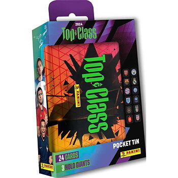 Fotbollskort  Top class 2024 Pocket Tin