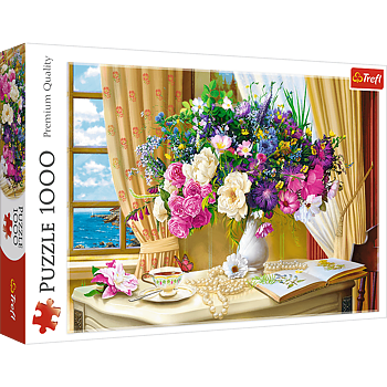Trefl Pussel Flowers In The Morning, 1000 Bitar