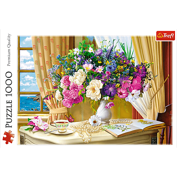 Trefl Pussel Flowers In The Morning, 1000 Bitar