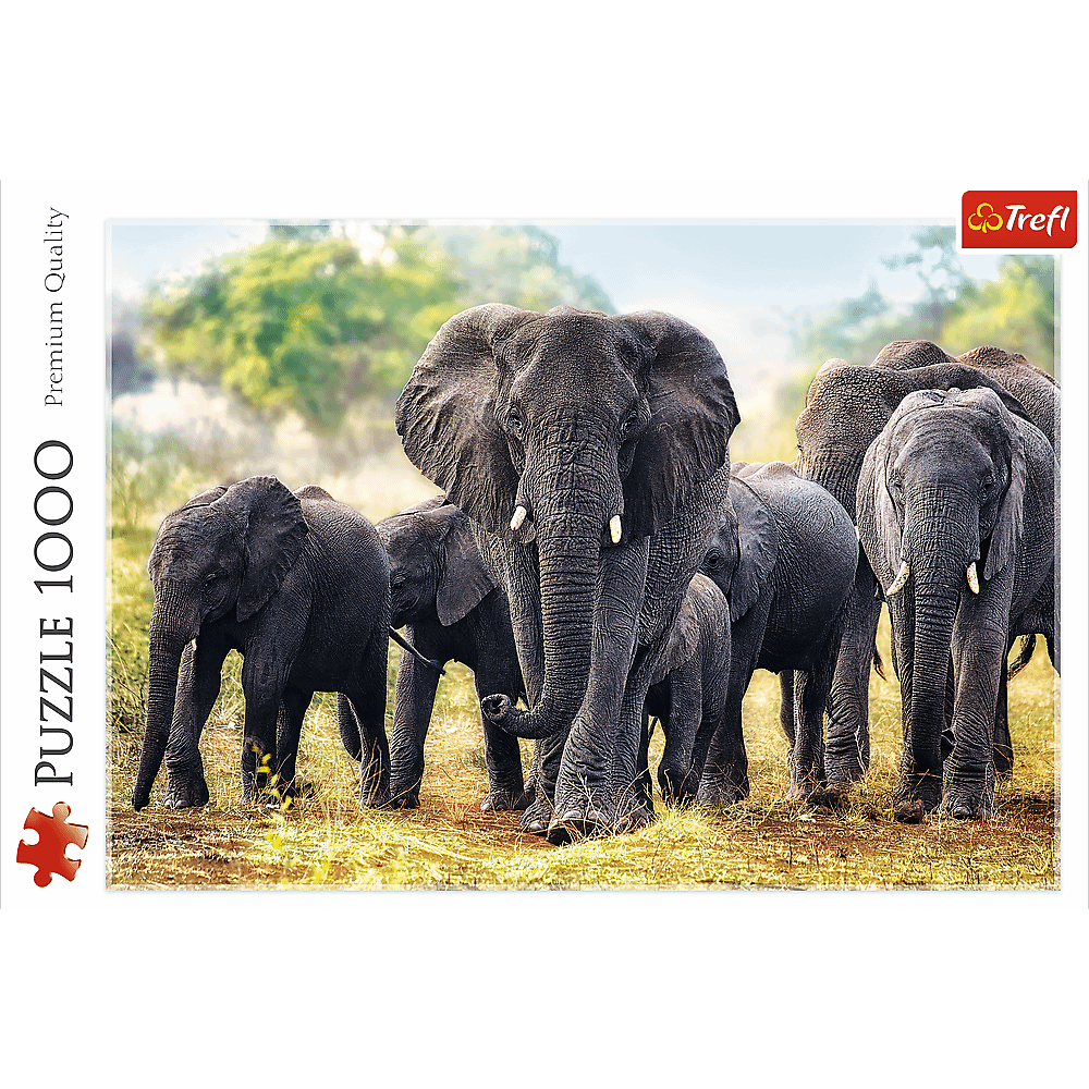 Trefl Pussel African Elephants, 1000 Bitar - 2