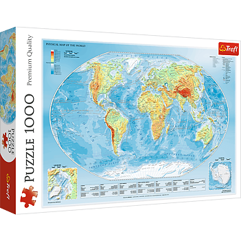 Trefl Pussel Map Of The World, 1000 Bitar