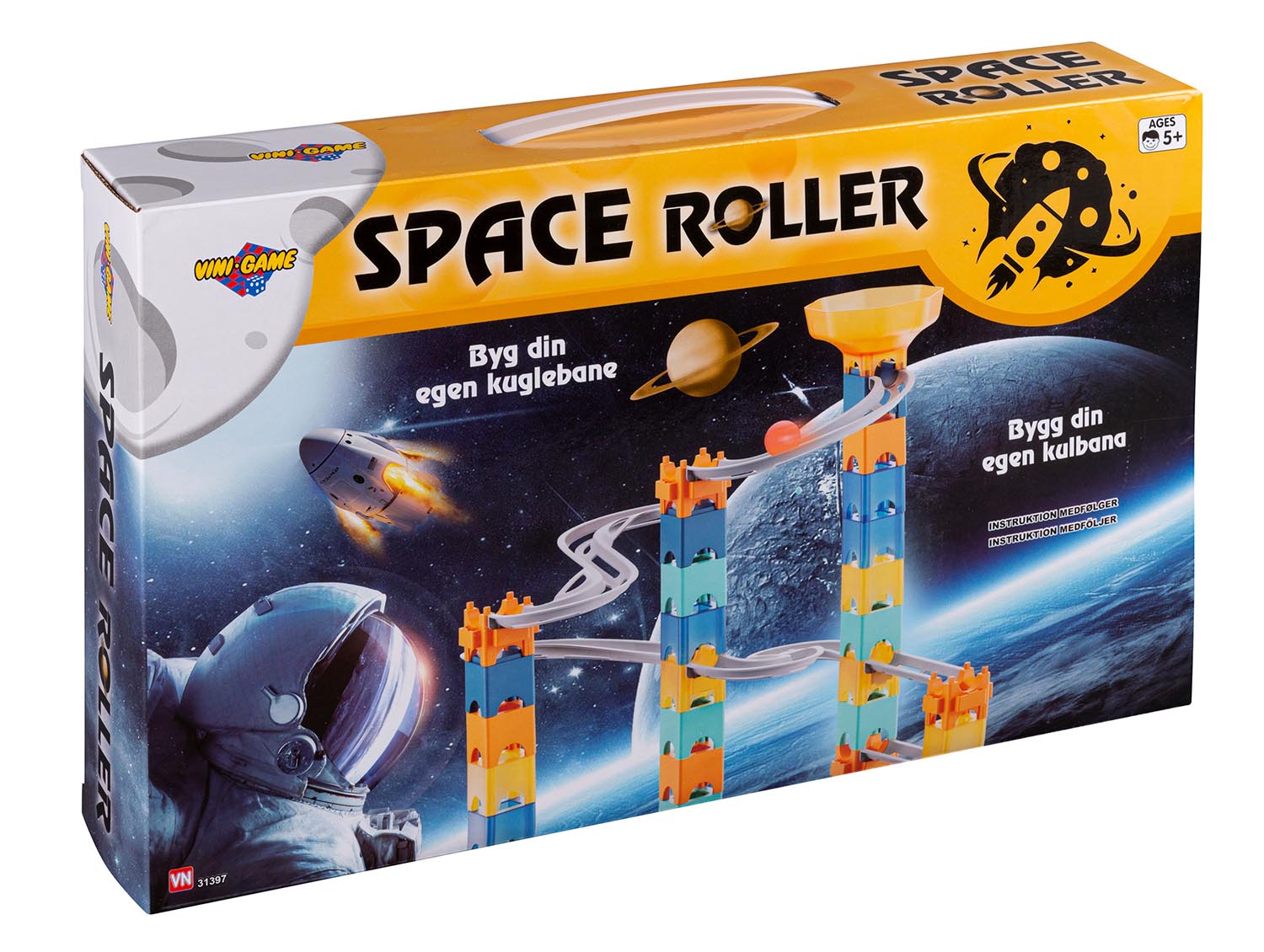 Space marble run, 47 pcs