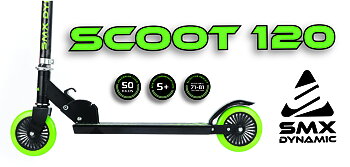SportMe Scooter SMX Dynamic Foldable 120, Grön