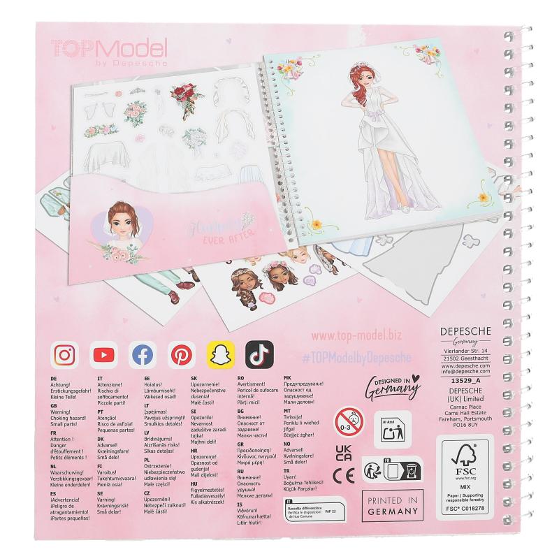 TOPModel Dress Me Up Stickersbok Wedding - 5