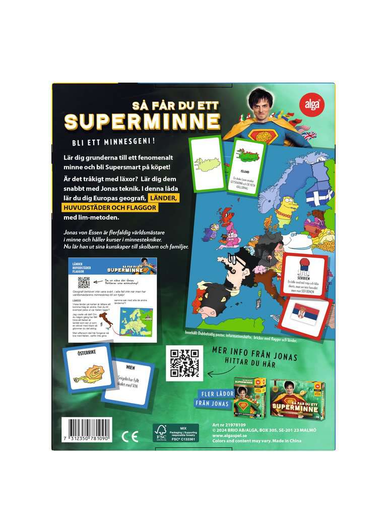 Superminne Flaggor & länder - 2