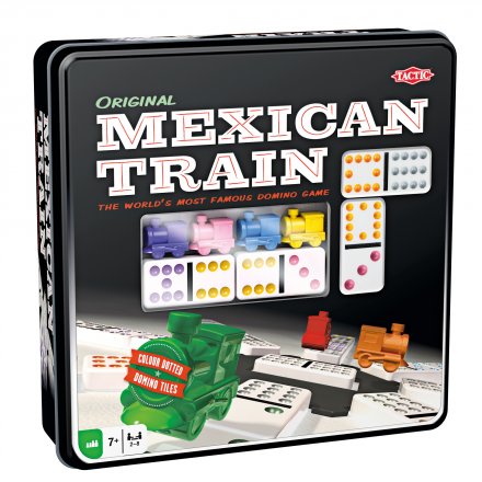 Tactic Spel Mexican Train i Plåtask