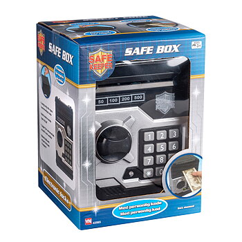 Safe Box med Kod, Svart