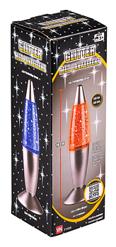 Lavalampa Glitter, 19 cm
