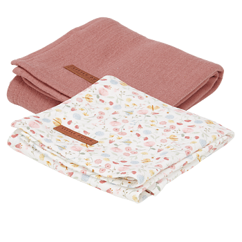 Babyfilt Baby, Flowers - Little Dutch