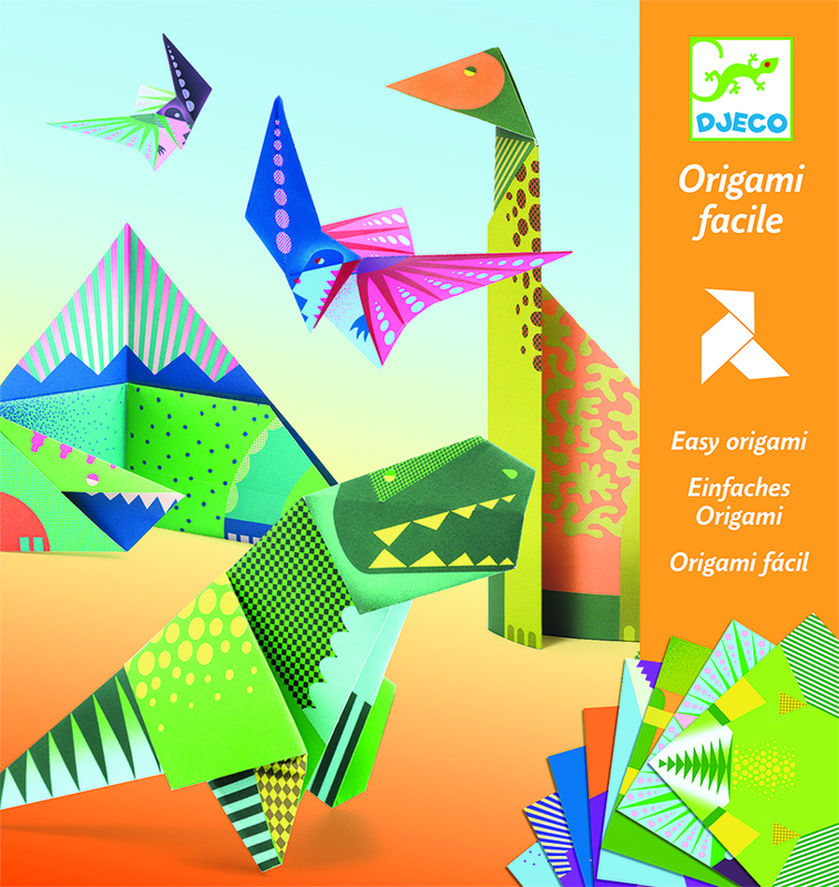 Origami, Dinosaurs, Vika Dinosaurier - Djeco - 2