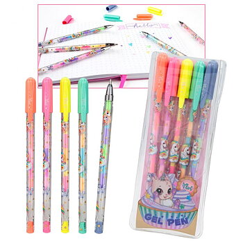 Ylvi Regnbågsgelpennor, 5-pack