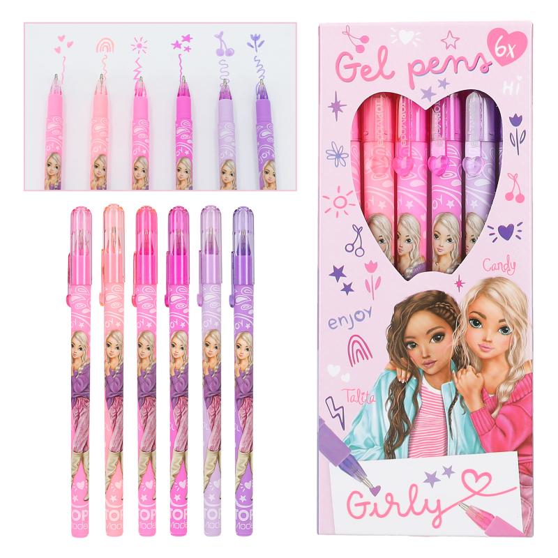 TOPModel Gelpennor Candy, 6-pack - 5