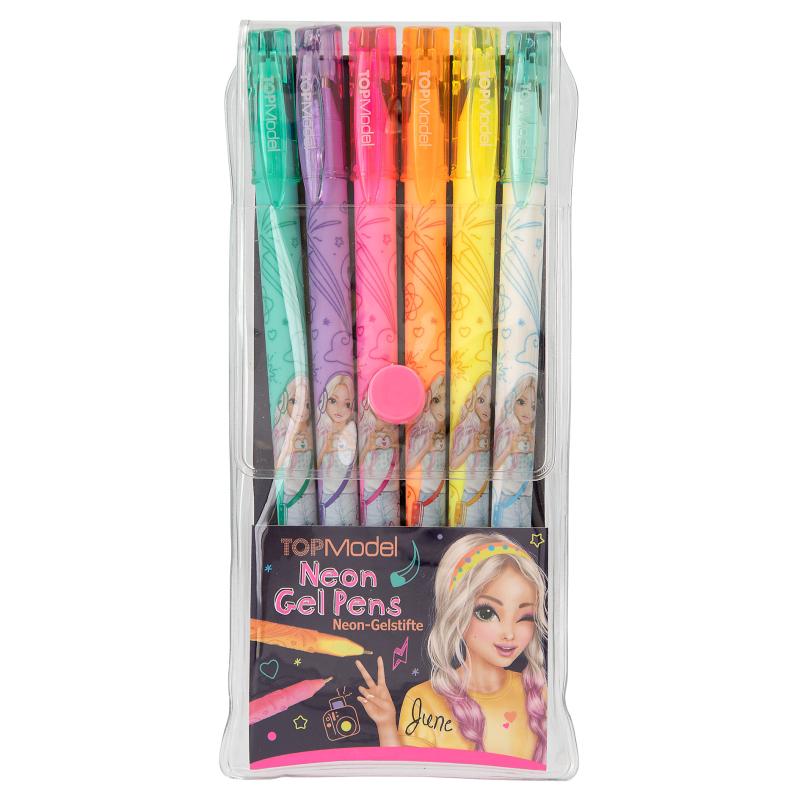 TOPModel Gelpennor Neon, 6-pack