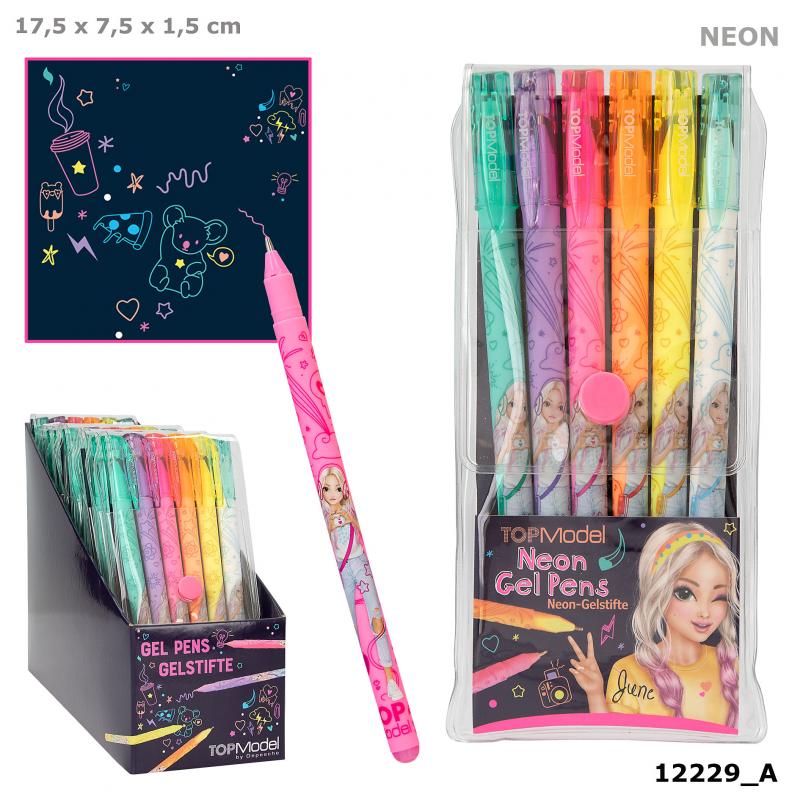 TOPModel Gelpennor Neon, 6-pack - 3