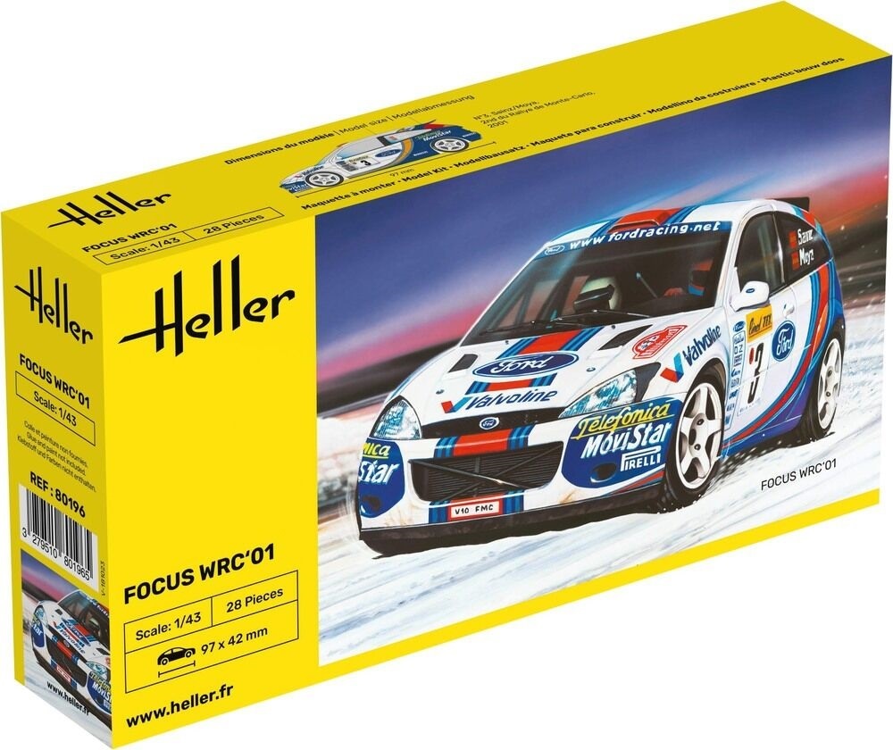Heller Modellbil Focus WRC'01 1:43 - Hobby Toys