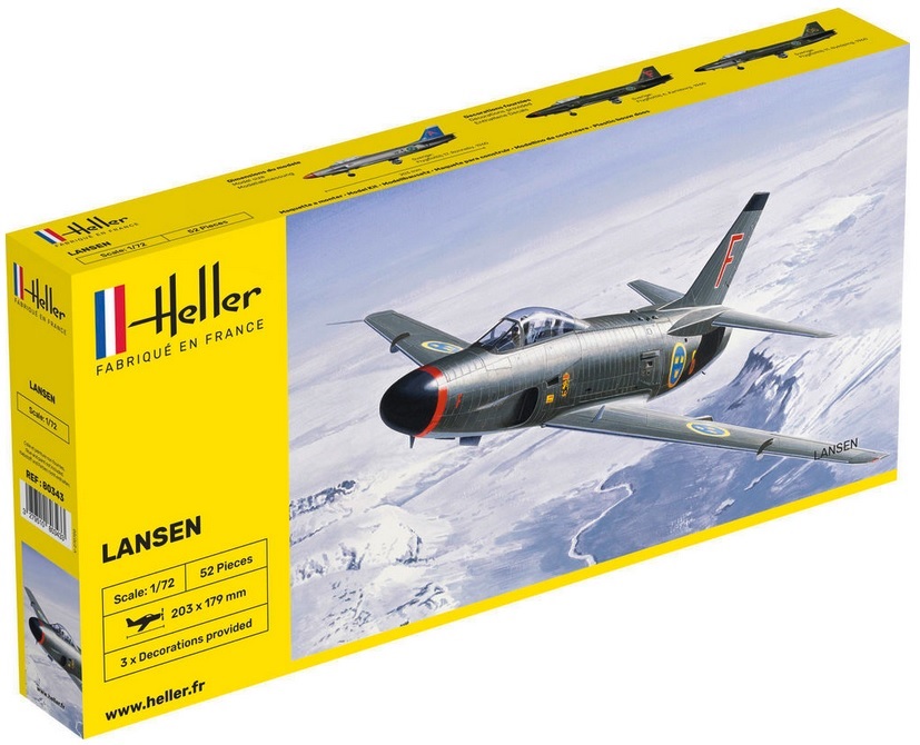 Heller Modellflyg  SAAB 32 Lansen 1:72 - Hobby Toys
