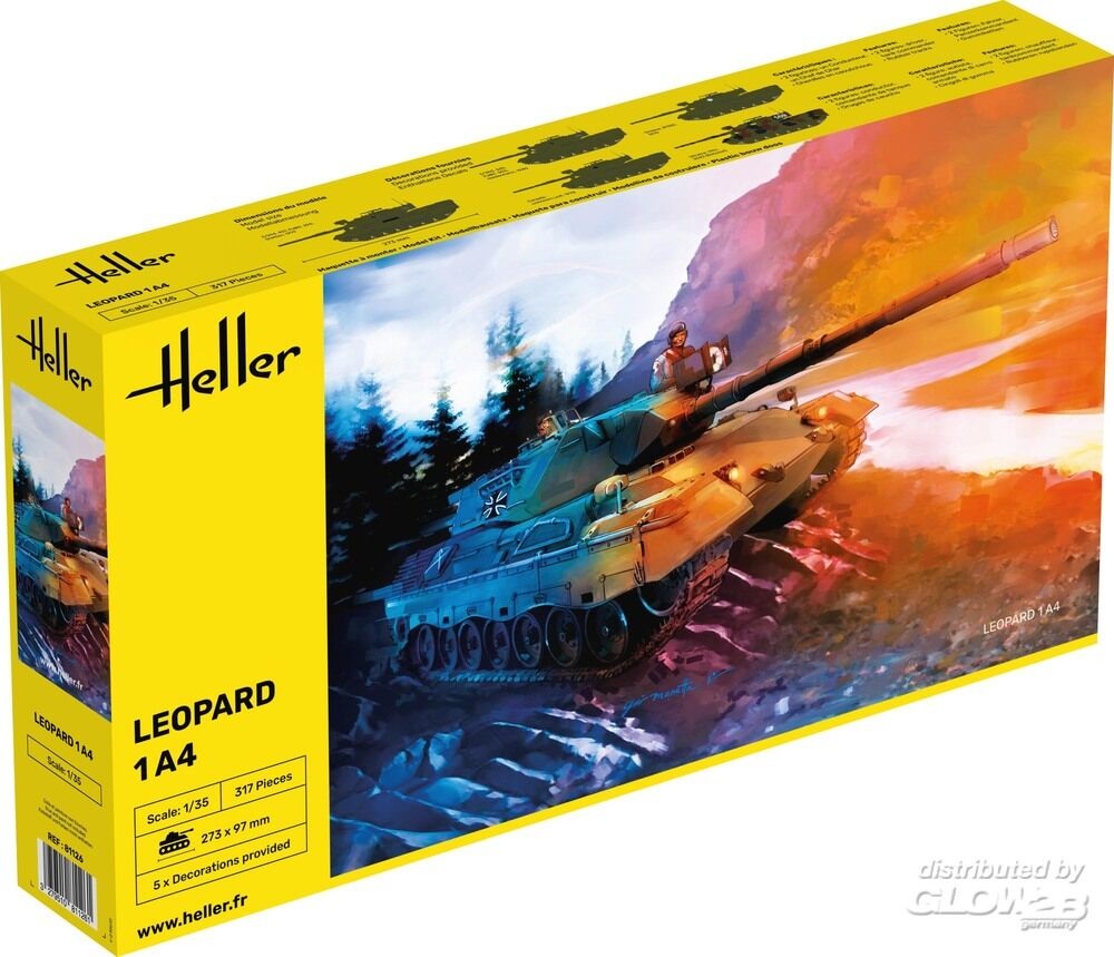 Heller Modellbil Leopard 1A4 - Hobby Toys
