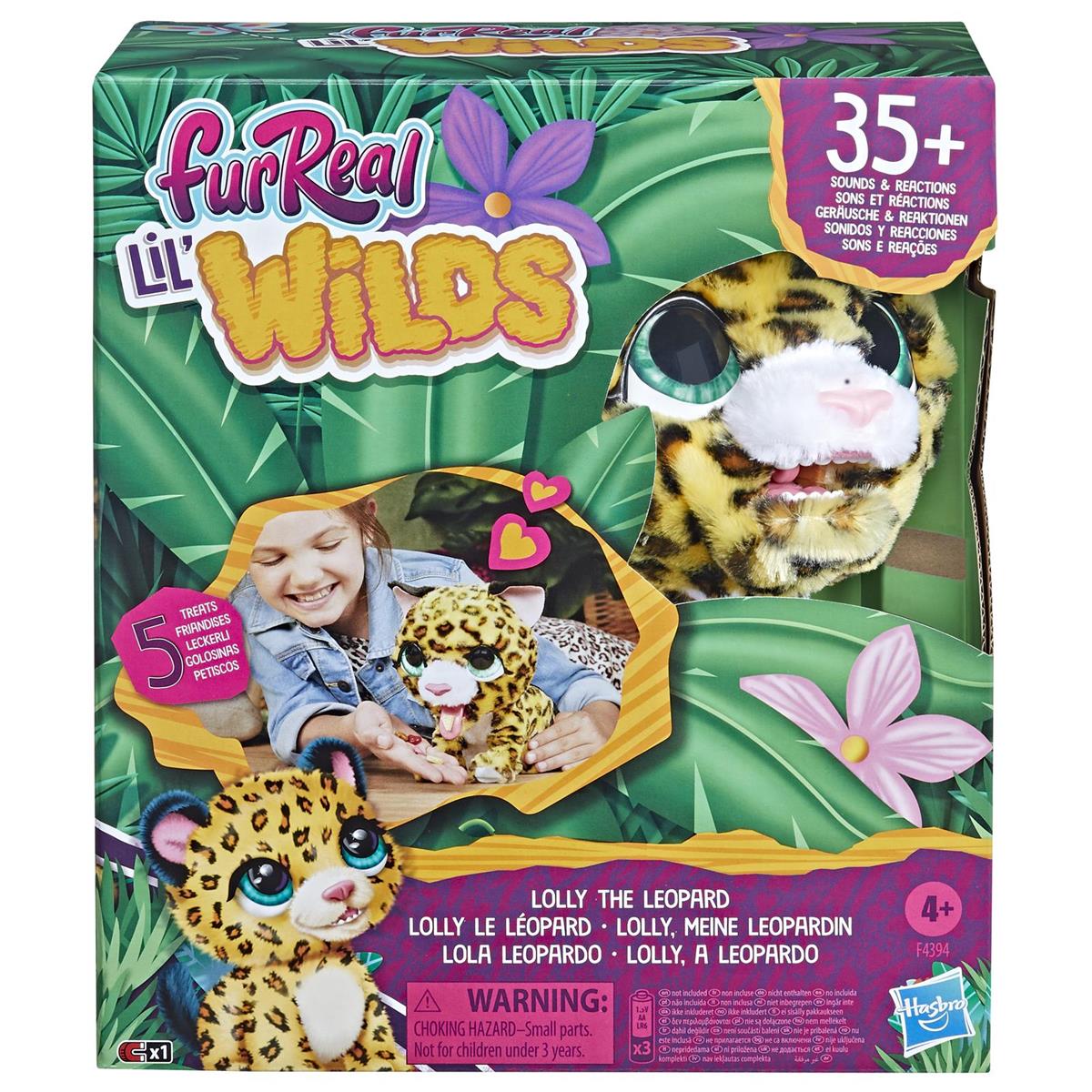 FurReal Lil' Wilds Leopard, Interaktivt djur - 2