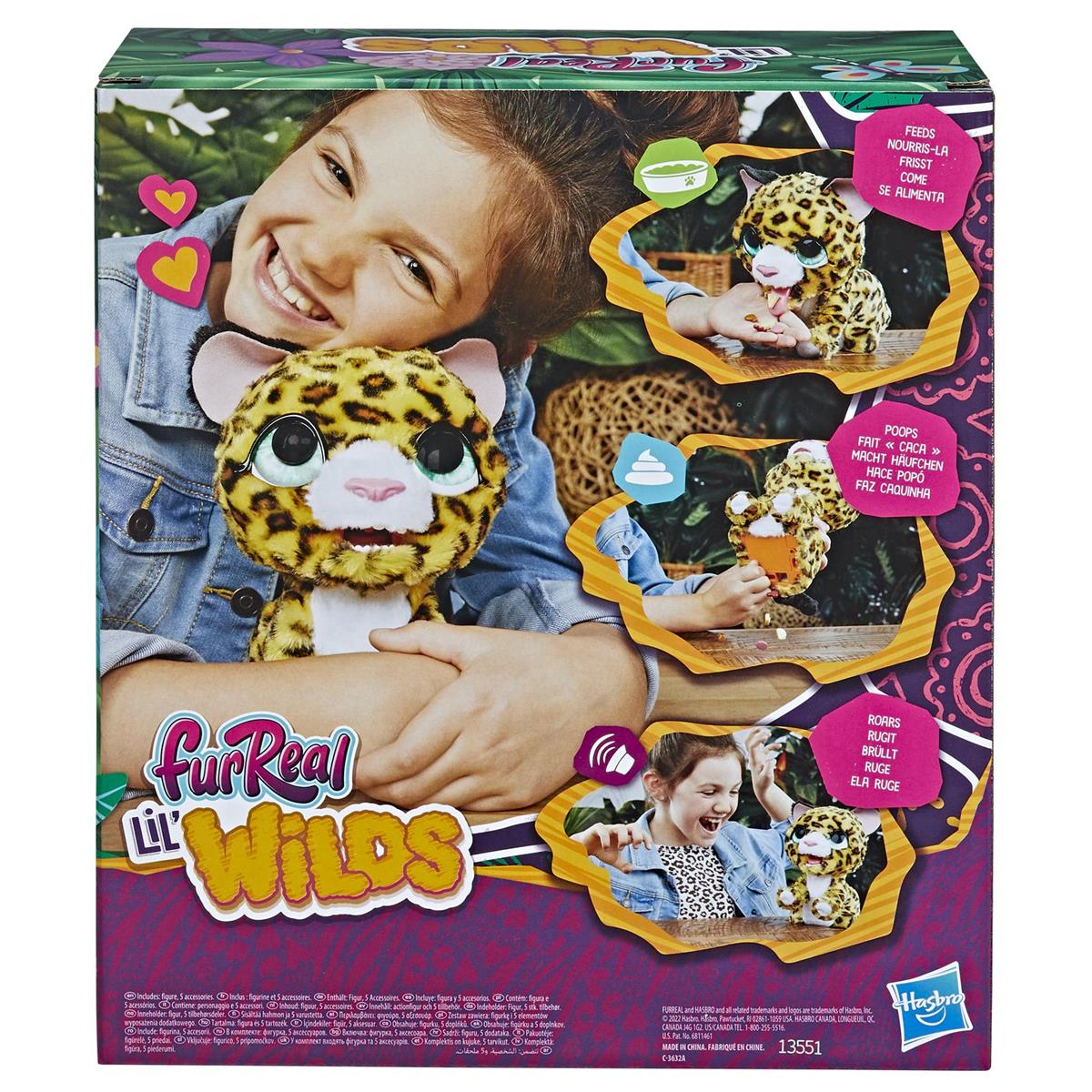 FurReal Lil' Wilds Leopard, Interaktivt djur - 3