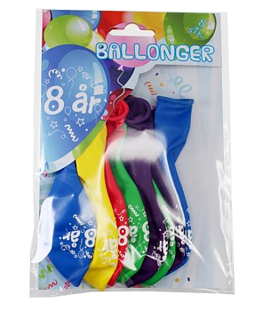 Årsballonger 8 År - Tinka