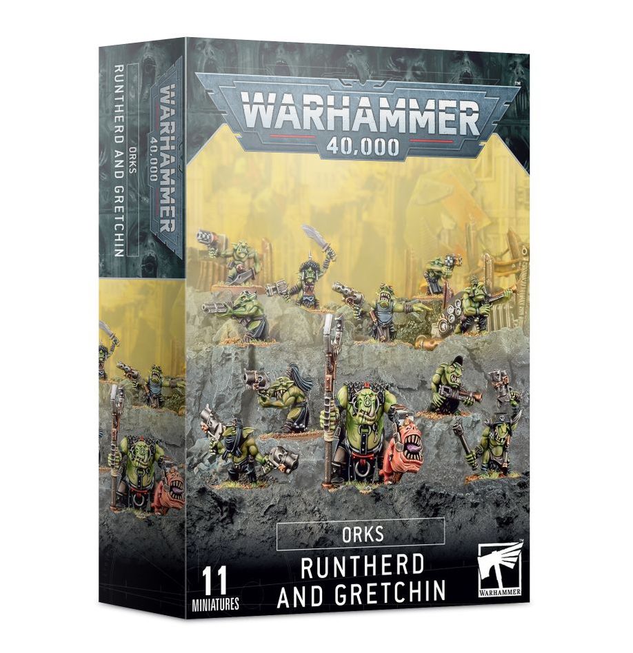 Warhammer 40k Orks: Runtherd and Gretchin