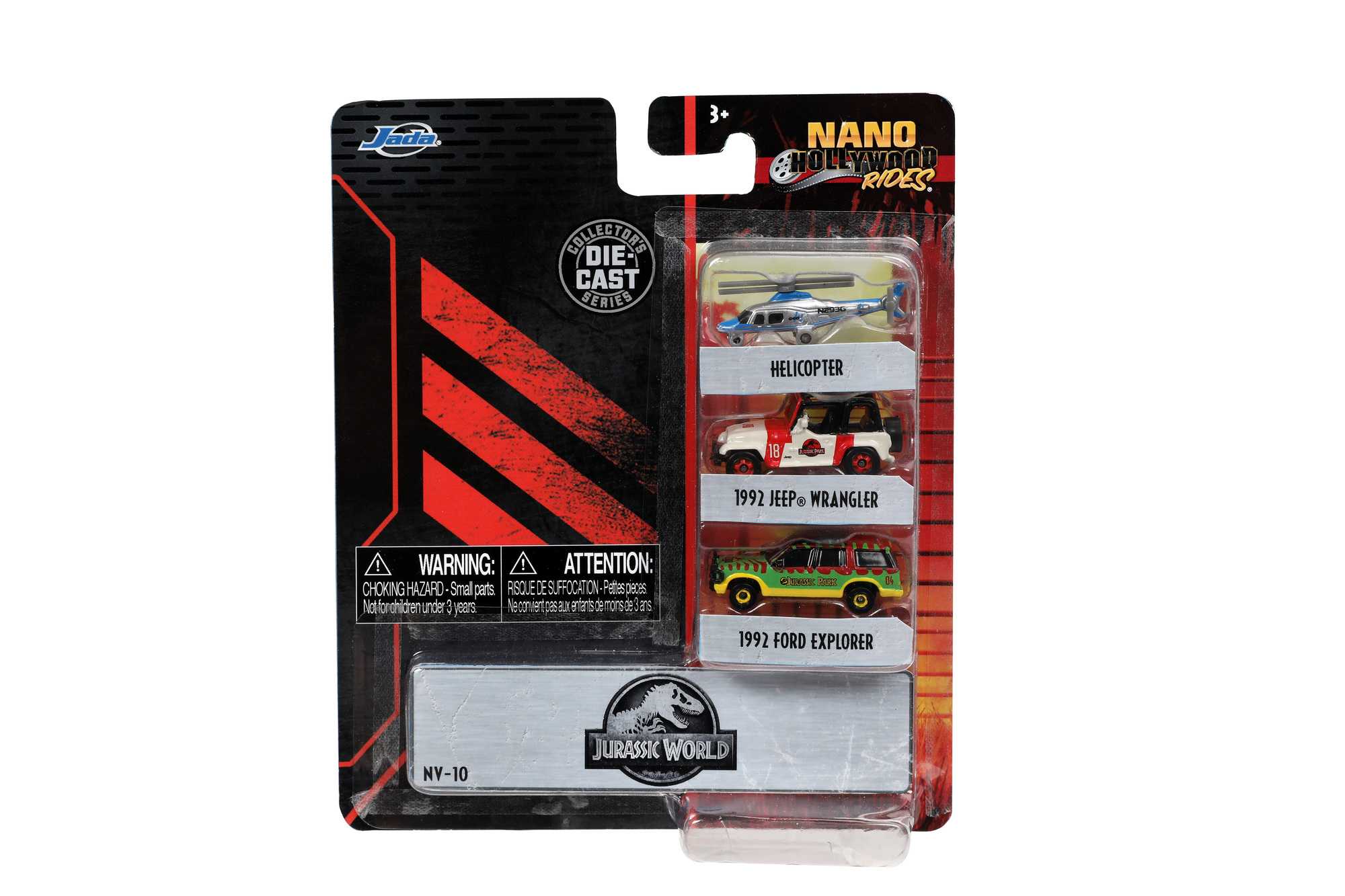 Jada Jurassic Park 3-Pack Nano Bilar - 3