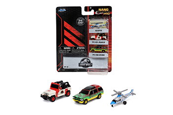 Jada Jurassic Park 3-Pack Nano Bilar
