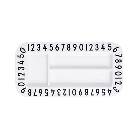 Rectangular Snack Plate - Design Letters