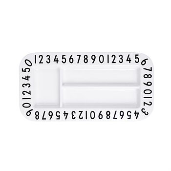 Rectangular Snack Plate - Design Letters