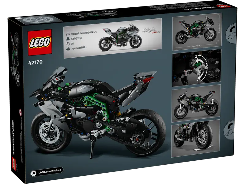LEGO Technic 42170 Kawasaki Ninja H2R Motorcykel - 7