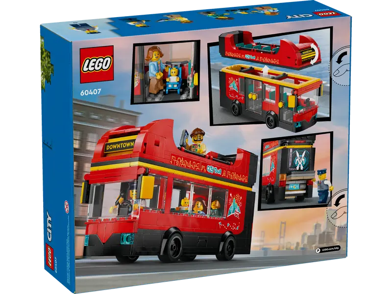 LEGO City 60407 Röd Dubbeldäckare för Sightseeing - 10