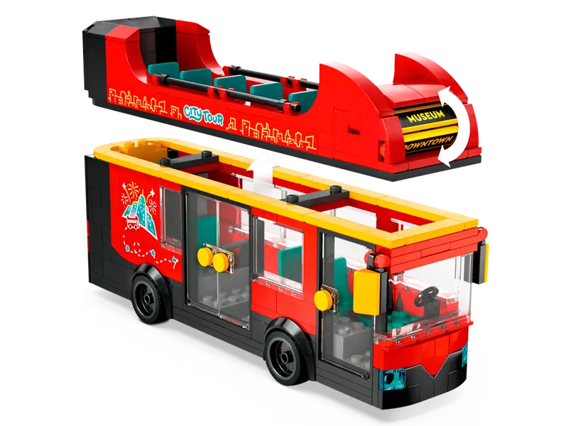 LEGO City 60407 Röd Dubbeldäckare för Sightseeing - 5