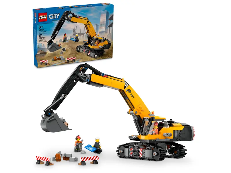 LEGO City 60420 Gul Grävmaskin