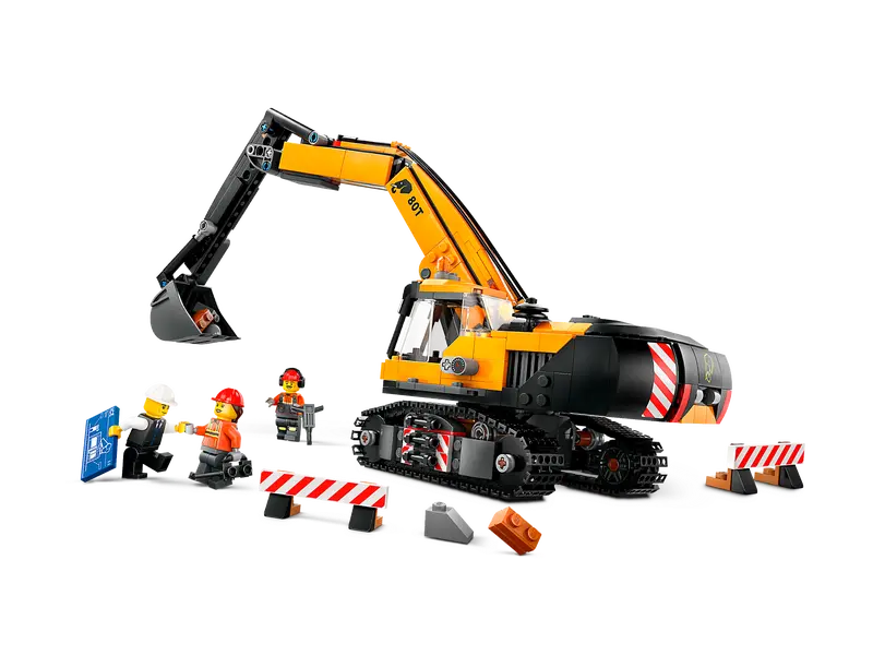 LEGO City 60420 Gul Grävmaskin - 6