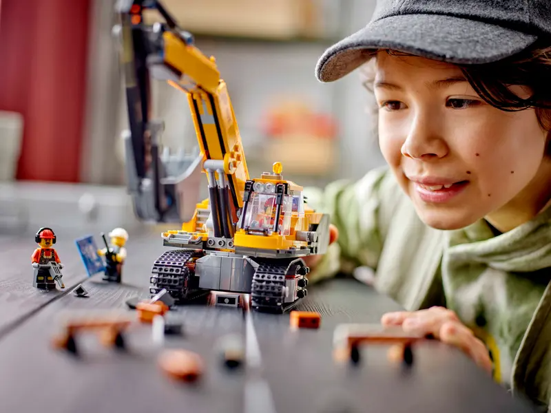 LEGO City 60420 Gul Grävmaskin - 2