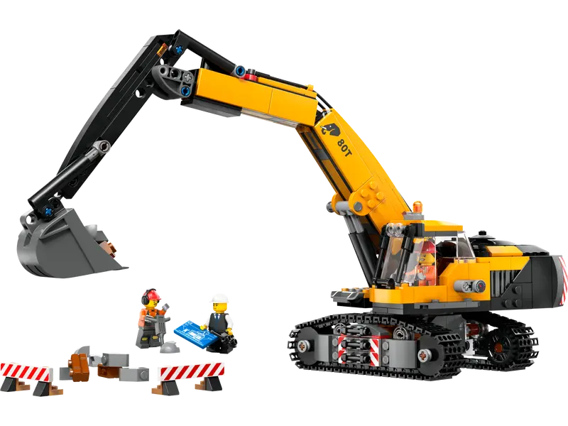 LEGO City 60420 Gul Grävmaskin - 3
