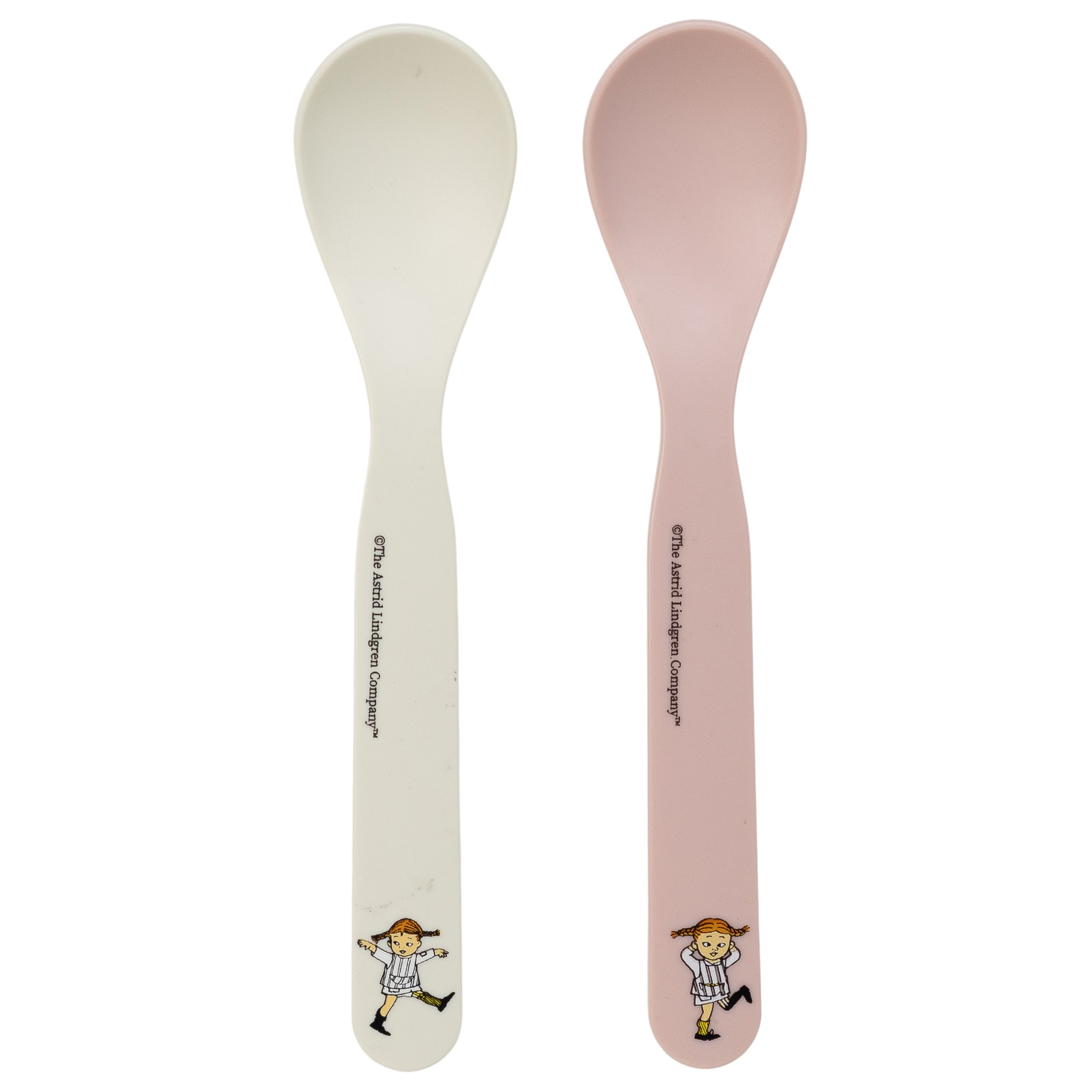Pippi Cirkus, Skedar, 2-pack, Vit/Rosa - Rätt Start