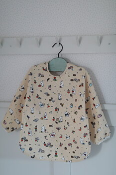 Mumin Picknick, Haklapp med Ärm, Beige - Rätt Start