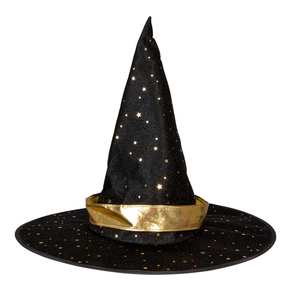 Halloween Häxhatt för Barn Golden Stars