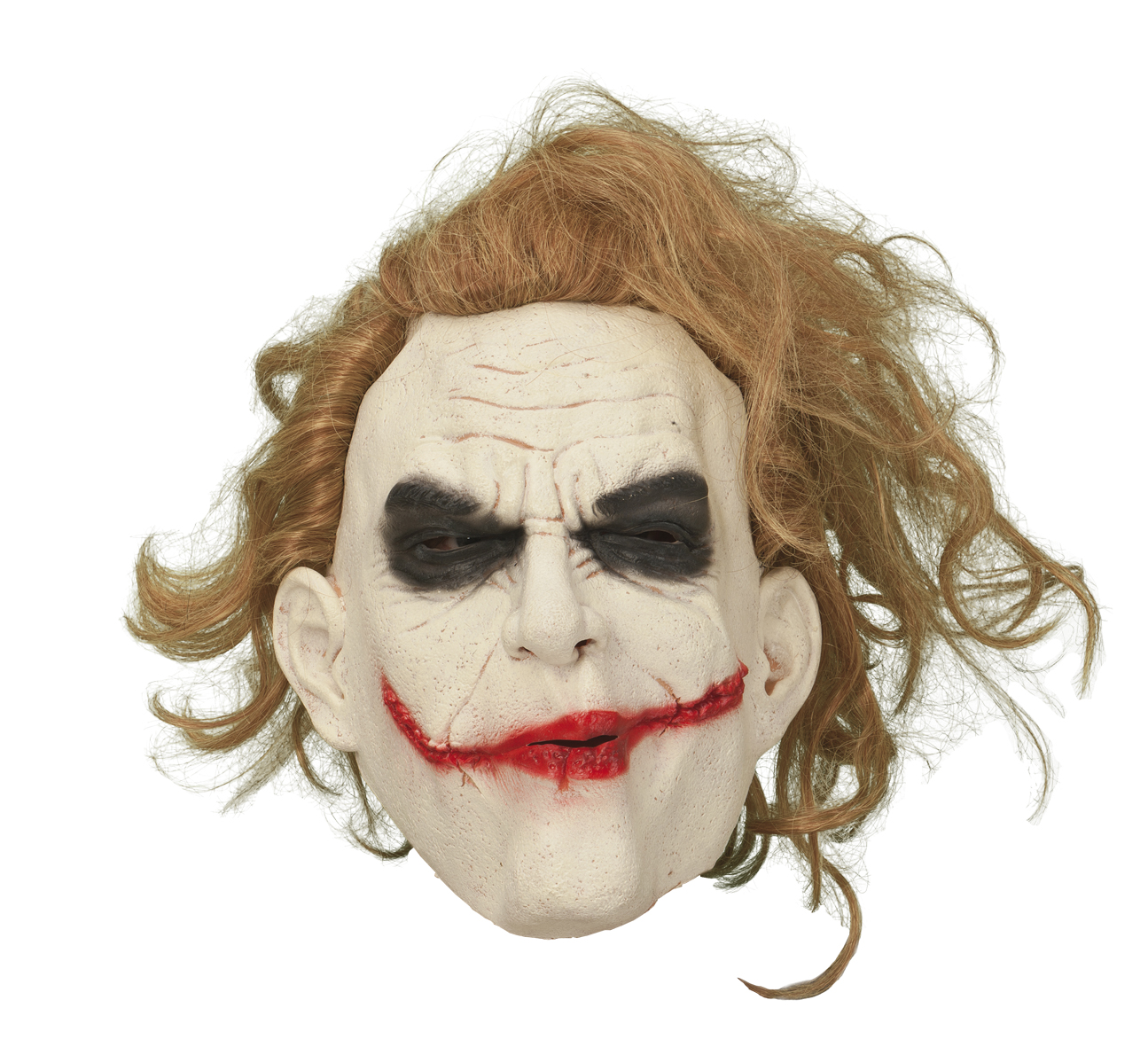 Utklädning Latexmask Joker Med Hår