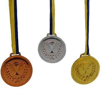 Sweden Medals 6-P (Gold Silver Bronze)
