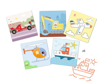 Stenciler, Tranports & Co - Djeco