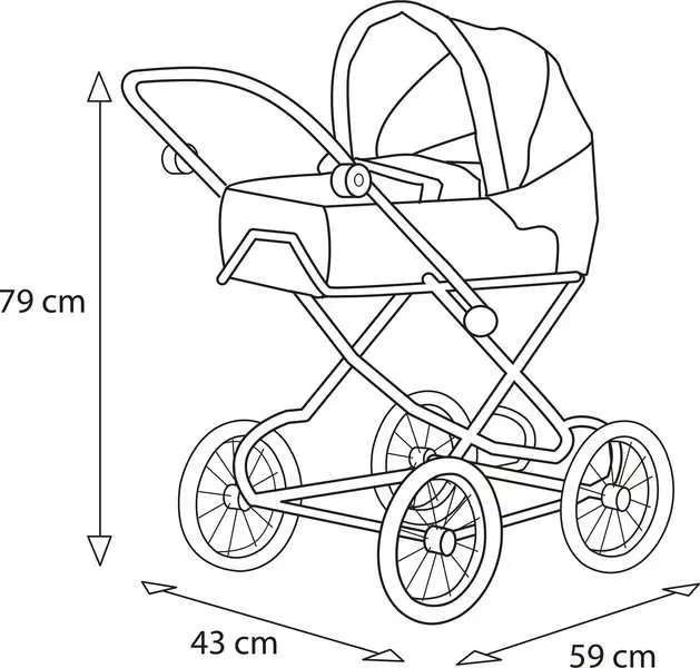 Brio Kombidockvagn med droppmönster - 3