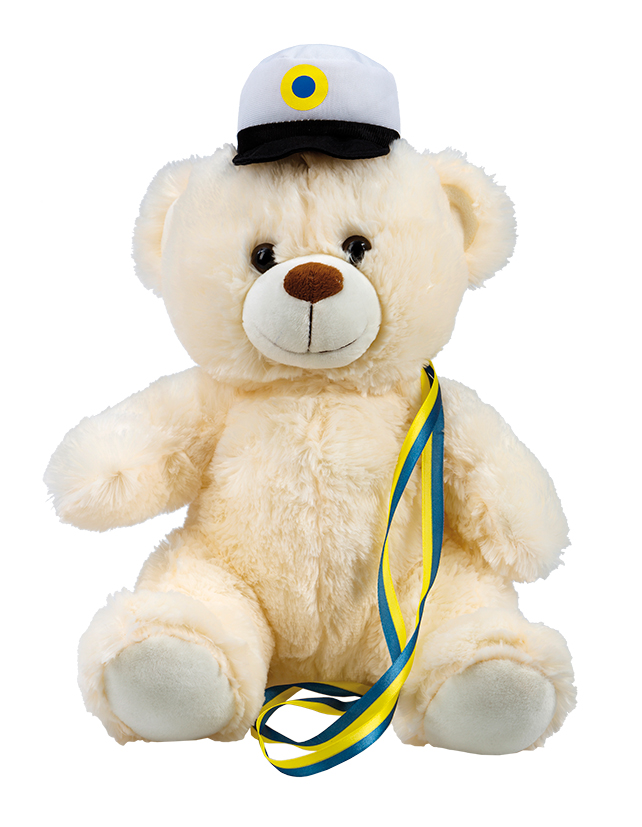 Student Nalle Vit 34 cm
