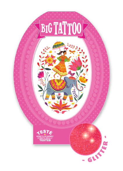 Stor Tatuering,Rose India - Djeco