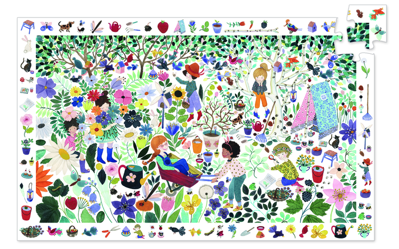 Pussel 1000 flowers 100 Bitar - Djeco