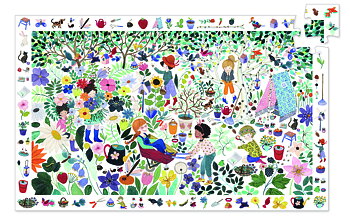Pussel 1000 flowers 100 Bitar - Djeco